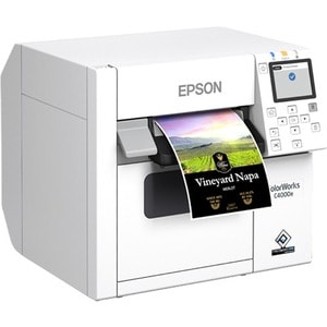 Epson CW-C4000E (BK) Desktop Inkjet Printer - Colour - Label Print - Gigabit Ethernet - USB - USB Host - With Cutter - 6.9