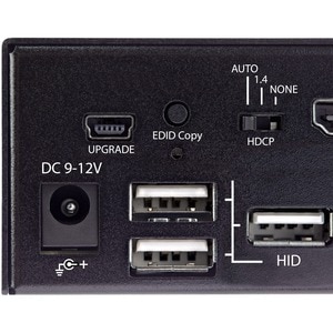 StarTech.com KVM Switch - 2 Computer(s) - 1 Local User(s) - 3840 x 2160 - 9 x USB - 3 x HDMI - 1U - Desktop - TAA Compliant