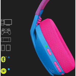 Auriculares de gaming Logitech G435 Inalámbrico Sobre la oreja Estéreo - Rosa, Azul - Cerrado - 1000cm - Bluetooth - 45Ohm