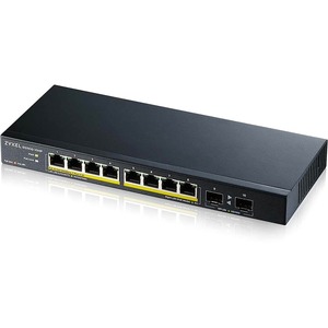 ZYXEL GS1100 GS1100-10HP 8 Ports Ethernet Switch - Gigabit Ethernet - 1000Base-T, 1000Base-X, 10Base-T, 100Base-TX - 2 Lay