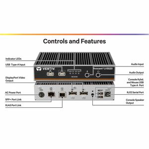 Vertiv AVOCENT LongView LV5520R Digital - Com fios - Compatível com TAA - 1 Computador(es) - 1 Utilizador(es) local(ais) -
