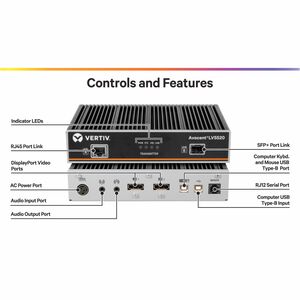Vertiv AVOCENT LongView LV5520T Digital - Com fios - Compatível com TAA - 1 Computador(es) - 1 Utilizador(es) local(ais) -