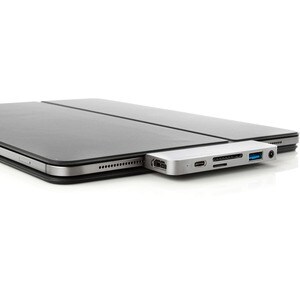 Hyper 6-in-1 USB-C Hub - Memory Card Reader - SD, microSD - 60 W - 4K - 3840 x 2160 - 1 x USB Type-A Ports - USB Type-A - 