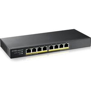 ZYXEL GS1915-8EP 8-Port Gigabit Smart Nebula Cloud Managed PoE Switch | 8 PoE+ Ports at 60W - 8 Ports - Gigabit PoE / PoE+