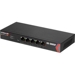 Switch Ethernet Edimax GS-3005P 5 Porte Gestibile - Gigabit Ethernet - 10/100/1000Base-T - 2 Layer supportato - 60 W PoE B