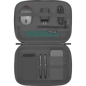 Lenovo Go Tech Carrying Case Lenovo Accessories, Smartphone, Mouse - Dark Gray - Water Resistant Zipper, Liquid Resistant 