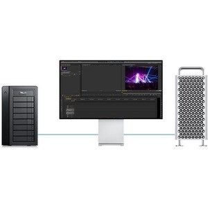 Promise Pegasus32 R8 8 x Gesamtzahl Einschübe DAS-Speichersystem Desktop - 144 TB Supported HDD Capacity - 0 x HDD install