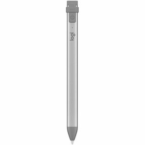 Logitech Crayon Stylus - Active - Replaceable Stylus Tip - Aluminium - Grey - Tablet Device Supported