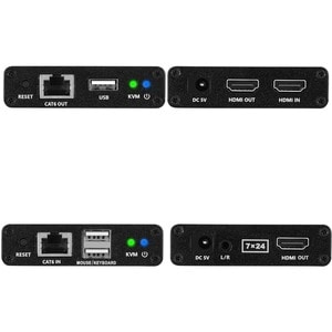SIIG 1080p HDMI USB KVM Over Cat6 Extender - 70m - Extends and transmits HDMI 1080p@60Hz video/audio and USB 2.0 signals u