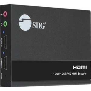 SIIG 1080p HDMI Video H.264 H.265 IPTV Encoder with Loopout - Supports RTSP / HLS / RTMP (S) / RTP / UDP Protocols - Suppo