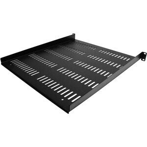 Étagère Rack 19 pouces 1U - Plateau Rackable Universel Ventilé - Étagère Cantilever Baie de Brassage 19" - Max 25kg - 50cm