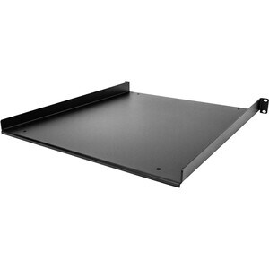 StarTech.com 1HE 19 Zoll Fachboden für netzwerk schrank, Freitragende Rack ablage, Frontmontage, Belastbarkeit 25kg, 50cm 