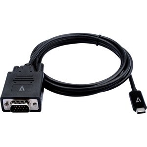 V7 V7UCVGA-2M 2.01 m USB/VGA Video Cable - Cable for Computer, Video Device, Notebook, Tablet, Mobile Device, Monitor - Fi