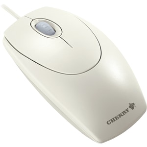 CHERRY M-5400 Mouse - USB - Optical - 3 Button(s) - Light Grey - Cable - 1000 dpi - Scroll Wheel - Symmetrical