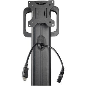 StarTech.com Mobile Standing Workstation with Monitor Mount, CPU/PC Holder, Height Adjustable Desktop Computer Cart, Stand