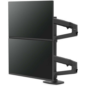 Ergotron Desk Mount for Monitor, Display, TV - Matte Black - Height Adjustable - 2 Display(s) Supported - 40" Screen Suppo