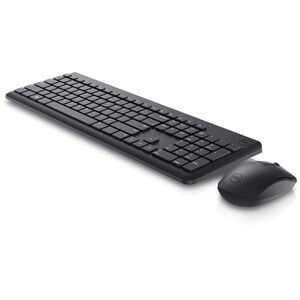Dell KM3322W Keyboard & Mouse - Wireless RF 2.40 GHz Keyboard - Spanish - Black - Wireless Mouse - QWERTZ - Black