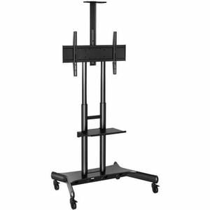 AD-TVC-75 cart - for large displays to 80" - capacity 75kg (165lb) - height adjustable - Black