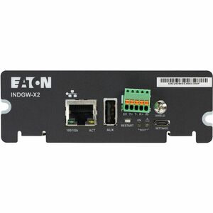 Eaton INDGW-X2 UPS Management Adapter - X-Slot - 1 x Network (RJ-45) Port(s) - USB