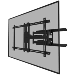 Neomounts Select Wall Mount for TV - Black - 1 Display(s) Supported - 109.2 cm to 218.4 cm (86") Screen Support - 60 kg Lo