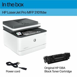 HP LaserJet Pro 3101fdw Wired & Wireless Laser Multifunction Printer - Monochrome - Copier/Fax/Printer/Scanner - 35 ppm Mo