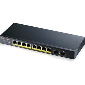 Conmutador Ethernet ZYXEL GS1900 GS1900-10HP 8 Puertos Gestionable - Gigabit Ethernet - 10/100/1000Base-T, 1000Base-X - 2 