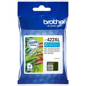 Brother LC422XLC Hoch Kapazität Tintenstrahl Tintenpatrone - Cyan - Original - Einzelpackung - 1 Pack