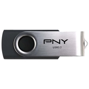 PNY Turbo Attaché R 64GB Flash Drive - 64 GB - USB 3.2 (Gen 1) Type A - 70 MB/s Read Speed - 5 Year Warranty