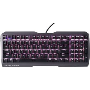 Mad Catz S.T.R.I.K.E. 13 Compact Mechanical Gaming Keyboard - Cable Connectivity - RGB LED Windows Key, Adjustable Backlig