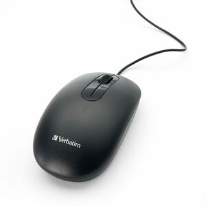 Verbatim Wired Keyboard and Mouse - USB Cable Keyboard - USB Mouse - 1000 dpi - Multimedia Hot Key(s) - Symmetrical - Comp
