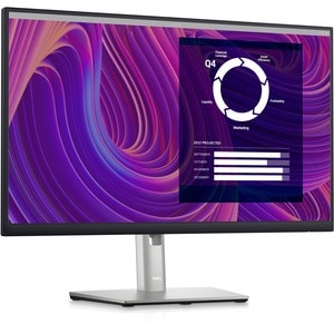 Dell P2423D 23.8" QHD WLED LCD Monitor - 16:9 - Black, Silver - 24" Class - In-plane Switching (IPS) Black Technology - 25
