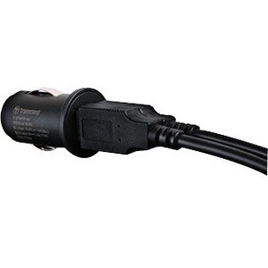 Transcend Auto Adapter - 1 Pack - For Dashcam - 12 V DC, 24 V DC Input - 5 V DC Output - 2.40 A