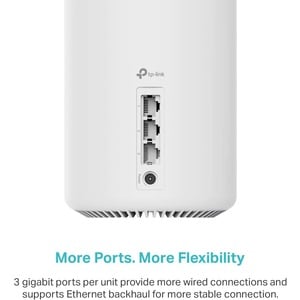 TP-Link Deco XE75 Wi-Fi 6E IEEE 802.11ax Ethernet Wireless Router - Tri Band - 2.40 GHz ISM Band - 6 GHz UNII Band - 4 x A