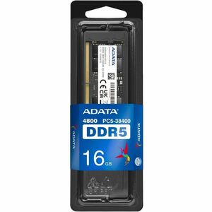Adata 16GB DDR5 SDRAM Memory Module - For Notebook - 16 GB (1 x 16GB) - DDR5-4800/PC5-38400 DDR5 SDRAM - 4800 MHz - 1.10 V