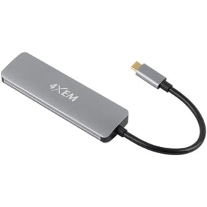 4XEM Docking Station - for Notebook - 100 W - USB 3.1 (Gen 1) Type C - 1 Displays Supported - 4K - 3840 x 2160 - 2 x USB 2