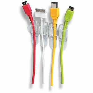 Command Clear Round Cord Clips Value Pack - Cable Clip - Clear - 0.81" Length - Plastic - 10