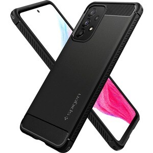 Spigen Rugged Armor Rugged Case for Samsung Galaxy A53 5G Smartphone - Matte Black - Drop Resistant, Shock Absorbing - The