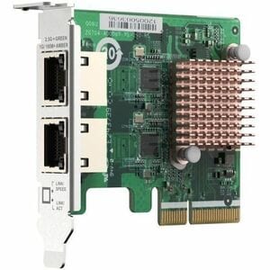 QNAP Placa Ethernet 2.5Gigabit para Dispositivo de armazenamento NAS, Servidor, PC - 2.5GBase-T - Cartão Plug-in - PCI Exp