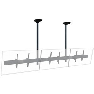 HAGOR comPROnents Deckenhalterung für Menüboard, Display - Schwarz - 3 Unterstützte(r) Display(s)Bildschirmgr�ße: 116,8 cm