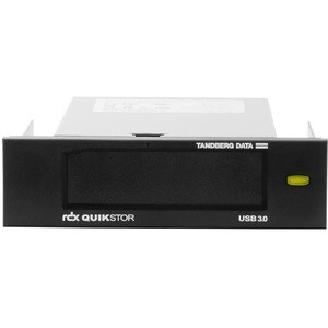 Box esterno per unità disco Tandberg RDX QuikStor 8636-RDX per 5.25" - USB 3.0 Host Interface Interno - Nero - 1 x Alloggi
