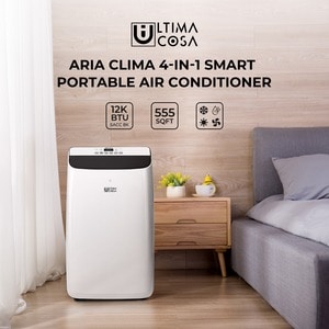 Ultima Cosa Aria Clima 4-in-1 Smart Portable Air Conditioner - Cooler, Heater - 8000 BTU/h Cooling Capacity - 10500 BTU/h 