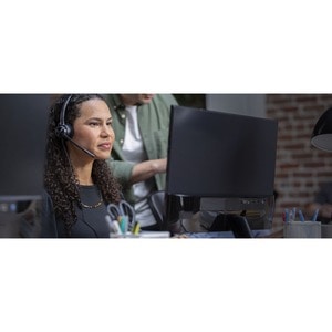 Plantronics EncorePro 310 有线 头戴式 Mono 耳机 - 单声道 - 上耳式 - 32 欧姆 - 50 Hz 到 8 kHz - 降噪, 单向 麦克风 - 降噪 - 快速断开连接