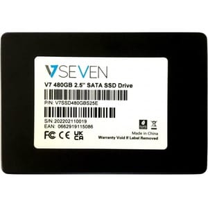 V7 V7SSD480GBS25E 480 GB Solid State Drive - 2.5" Internal - SATA (SATA/600) - Notebook, Mobile Computing Device Device Su