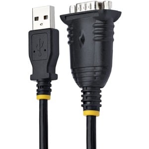 StarTech.com Adaptateur USB vers Série de 1m - Convertisseur DB9 Mâle vers USB - Adaptateur USB RS232, Prolific IC - Windo
