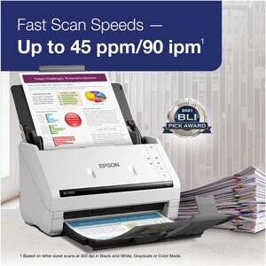 SCANNER EPSON DS-770II DOCUMENTO, 45PPM, 7000PAGNAS DIARIA