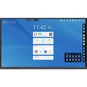 V7 IFP8601-V7 2184.40 mm 4K LCD Collaboration Display - Cortex A55 - 4 GB DDR3 SDRAM - Touchscreen - 16:9 Aspect Ratio - 3