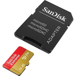 SanDisk Extreme 64 GB Class 10/UHS-I (U3) V30 microSDXC - 160 MB/s Read - 60 MB/s Write