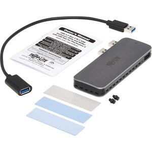 Tripp Lite series U357-1M2-NVMEG2 Drive Enclosure - USB 3.2 (Gen 2) Type A Host Interface - UASP Support External - Dark G