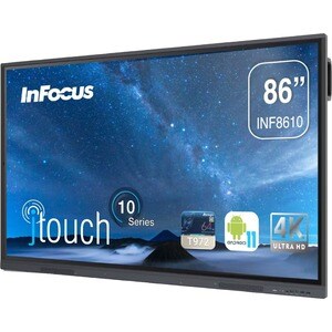 InFocus JTouch INF8610 Collaboration Display - 86" LCD - ARM Cortex A55 1.40 GHz - 4 GB - Infrared (IrDA) - Touchscreen - 