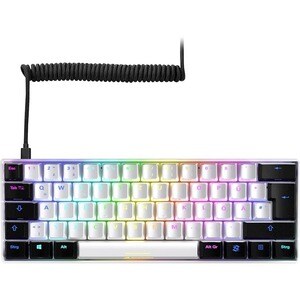 Sharkoon Skiller SGK50 S4 Gaming-Tastatur - Kabel Konnektivität - USB-Typ C Schnittstelle - RGB LED - Weiß - Mechanisch Ke